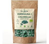 Espirulina y Chlorella Bio 900 Comprimidos | 225 días | Microalgas Ecológicas Detox, Proteína Vegetal Natural, Suplemento Vegano Energizante - La Gloria Mediterránea