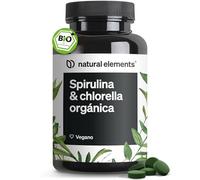 Espirulina y Chlorella Ecológicas 4.800mg - 500 comprimidos para 125 días - Producto con certificado ecológico - Vegano y probado en laboratorio en Alemania