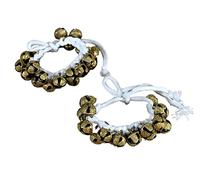 eSplanade Dance Ghungroo (20 + 20) Ghungroo Cuerda de algodón blanco | Campana, Ghungru 1 línea de cuerda de algodón blanco, Ghungroo 1 línea | Paijania | Pazeb | Kathak danza clásica india