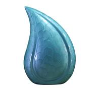 eSplanade lágrima Cremation Urn Memorial Container Jar Pot | Urna de cremación | Urna de Metal | Urna funeraria (Cielo Azul)