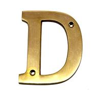 eSplanade Placa de latón para puerta de hotel, con nombre de puerta de pared, letra del alfabeto "A", 4 pulgadas ("D" Alphabet-4")