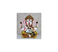 Esplanade Resin Ganesha Ganesh Ganapati Murti Idol Estatua de la estatua - Multicolor - 9 pulgadas