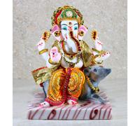 Esplanade Resin Ganesha Ganesh Murti Idol Estatua de la estatua - 11 pulgadas - multicolor