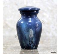 eSplanade Urna de Cremación Memorial - Contenedor de Metal para Cenizas - Urna de Recuerdo (Luna Azul)