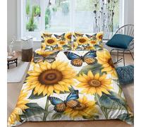 ESPLJQRYX Nature Funda de Edredón Microfibra 3 Piezas Impresión 3D Cierre de Cremallera Oculta Naturaleza Funda Edredon Fundas de Almohada Antialérgica Antibacteriana for niños Double（200x200cm）