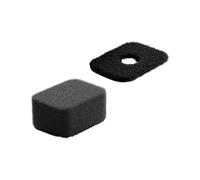 Espongiforme desmontable contra el aire para cámaras 360 grados, plan de palo de piel brillante, lavable, reciclable, protector de micro, mejora de sonido, cámara de acción, esponja resistente al