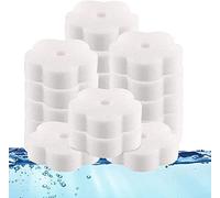Esponja absorbente de aceite, 20 esponjas de espuma para bañeras de hidromasaje, esponja para eliminar la suciedad, esponja de aceite en forma de flor, baño, uso en el hogar
