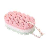 Esponja BañO Exfoliante corporal, exfoliación corporal, cepillo de ducha con esponja, herramienta de eliminación de piel muerta, 2 uds. Esponja (Color : A)