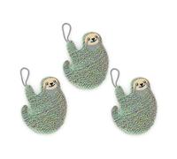 Esponja brillante para platos de Kikkerland - Koala, gato y perezoso - Esponja Scrub Sponge, Scratch Free (perezoso)
