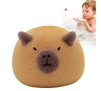 Esponja corporal Capybara de dibujos animados, poliuretano suave de 4.7 x 3.9 x 2.95 pulgadas, accesorio de ducha exfoliante, esponja de baño suave para niños, rutinas de higiene para niñas y niños