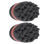 Esponja Curl, 2 Stcs Tweet de Giro de Dos Lados para Hombres Negros para Cabello Rizado (Agujero grande 2.4 x 3.7 x 5.7in)