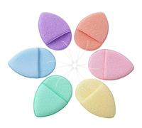 Esponja De 6 Piezas, Esponja Desmaquillante, Herramienta De Lavado De Cara, Esponja De Polvo Reutilizable, Herramienta De Limpieza Facial, Esponja Limpiadora