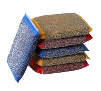 Esponja de alambre de acero - Paquete de 6 paños de limpieza antiarañazos, esponjas abrasivas, antiarañazos - Mopa para el hogar, esponjas y mopas de cocina, esponja para platos para c