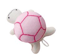 Esponja de baño con forma de tortuga, esponja de para el cuerpo con forma de animal, esponja de malla suave con anilla para colgar, para baño de niños y limpieza