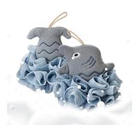 Esponja de baño corporal - Juego de puf de baño de malla suave de 2 piezas, bolas de para ducha de animales marinos, estropajo de baños exfoliante suave | Esponja de limpieza corporal de espuma d