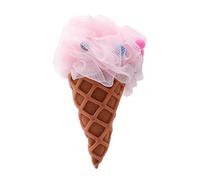 Esponja de baño de helado, esponja de malla espumosa, esponja de ducha, esponja de baño, herramienta de limpieza para mujeres y niños
