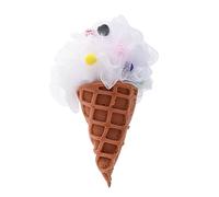 Esponja de baño de helado, esponja de malla espumosa, esponja de ducha, esponja de baño, herramienta de limpieza para mujeres y niños