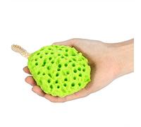 Esponja de Baño, Esponja de Ducha Suave Exfoliante Cuerpo Puff Esponja(Verde)