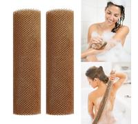 Esponja de baño exfoliante africana, esponja de red africana, esponja de red (marrón-grande)