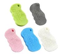 Esponja de baño exfoliante de 5 piezas, esponja de baño exfoliante de PVA súper suave 3D, esponjas de reutilizables y amigables con la piel para adultos y niños, color aleatorio