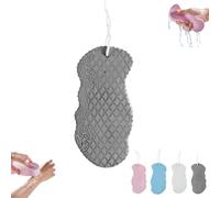 Esponja De BañO Exfoliante MáGica 3d, Supersuave, Reutilizable Y Respetuosa Con La Piel, Ideal Para Adultos, NiñOs Y Embarazadas, Para Todo Tipo De Piel (Gris,2pcs)