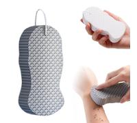 Esponja de Baño Exfoliante Mágica, Esponja de Baño Exfoliante 3D Super Suave, Exfolia la Piel Muerta, Agradable para la Piel, Reutilizable para Niños, Adultos y Embarazadas (Gray)