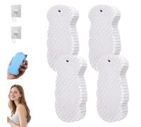 Esponja de baño exfoliante mágica Spirittion, Esponja de baño exfoliante súper suave Newsparkings, Nuevo Eliminador de piel radiante Sparkings, Diseño altamente absorbente para comodidad (4 piezas-B)