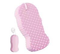 Esponja De Baño Exfoliante Ultra Suave, Esponja De Cuerpo De Cepillo De Ducha 3D, Reutilizable Con Cordón, Elimina La Piel Y La Tierra Muerta, Muy Adecuada Para La Piel Suave De Bebés/ancianos/mujeres