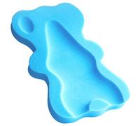 Esponja de baño para bebés de 1 a 3 años Cómoda alfombra de baño para bebés Cojín de baño a prueba de deslizamiento para recién nacidos (Azul)