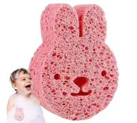 Esponja de baño para bebés, Esponja de baño para niños pequeños, Depurador de gel de baño con esponja de pulpa de madera, Removedor de piel muerta, lindo depurador corporal, esponja de ducha, fr