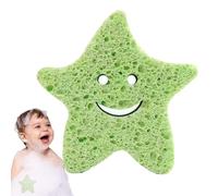 Esponja de baño para niños, esponja suave para lavar el cuerpo del bebé, esponja de pulpa de madera, lindo removedor de piel muerta, cepillo de ducha para niños y bebés