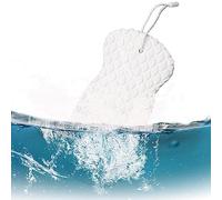 Esponja de Baño Suave, Cepillo para Eliminar la Piel Muerta, Esponja de Ducha Reutilizable para el Cuerpo, para bebé Adulto (WHITE)