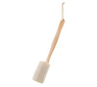 Esponja de, cepillo de ducha natural, limpiador corporal con mango de madera, herramienta de baño de agarre, accesorio de lavado de largo alcance para ancianos, hombres y mujeres, 37 x 10 cm