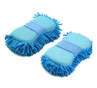 Esponja De Chenilla para Lavar El Coche,Asudaro 2 Piezas Esponja De Limpieza De Coche Esponja De Lavar El Coche con Correa De Mano Esponja De Limpieza Superabsorbente para Mesas Sillas Ventana