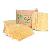Esponja de cocina natural de lufa (XL, paquete de 10) - Esponjas naturales para platos - Esponjas ecológicas - Esponjas compostables - Esponjas biodegradables de cocina - Esponja de cocina natural a