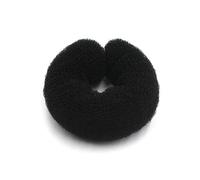 Esponja de Donut for el pelo for mujer, estilizador rizado con anillo grande a la moda, accesorios peinado dulces, herramientas peluquería, 2 uds(Black)