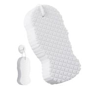 Esponja de ducha - Cepillo de ducha de esponja de baño 3D con cuerda para colgar cómodo y de baño reutilizable, esponja de baño para quitar piel muerta para niños adultos