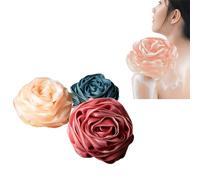 Esponja de ducha exfoliante de malla, exfoliante suave para el cuerpo, ideal para baño y viaje, grande y natural, perfecta para exfoliación