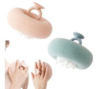 Esponja de ducha para el cuerpo, bolas de jabón de esponja de cortesía de baño para mujeres, frota tu cuerpo y disfruta de la ducha (pequeña, 2)