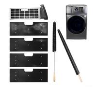 Esponja de filtro de secadora WH01X35719, paquete de 4 trampas de pelusa con cepillos, kit de limpieza de alta eficiencia para lavadora, secadora para combo
