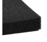 Esponja de Filtro para Pecera Filtración Bioquímica Duradera Ecológica para Acuarios Negro 50 * 50 * 2 Cm (Agujero Rugoso de 50 * 50 * 5cm)
