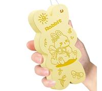 Esponja de genérico - linda bocanada de baño de conejito, tela de lavado exfoliante | Herramienta de limpieza con depurador de piel, de baño con la cara de hacia atrás, v