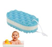 Esponja de goma de espuma para niños pequeños, esponja de ducha suave, esponja corporal suave y esponja de baño | Suave y duradera esponja de espuma de tres capas para cumpleaños, Pascua, aniversario