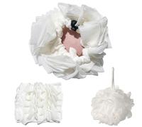 Esponja de jabón de baño 2 en 1 para el cuerpo y ducha, esponja exfoliante, esponja de lufa envuelta con cordón, bola de ducha para hombres y mujeres, suministros de baño