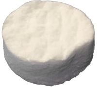 Esponja de lana de cerámica para chimenea, esponja redonda de cerámica para chimenea de bioetanol, caja de seguridad de 8,6 x 2,5 cm (5 unidades)