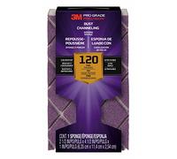 Esponja de lijado de precisión 3M Pro Grade, grano 120, fina, 2502TRI-120-CH, 11,4 x 6,4 x 2,5 cm, 1 pieza