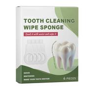 Esponja de limpieza de dientes - Espuma , toallitas dentales, abrillantador bucal | Esponjas compactas para el cuidado de los dientes, 4 piezas, con textura , para, viaje escolar, oficina