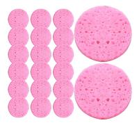 Esponja de limpieza facial | Almohadillas de esponja de algodón de madera | Removedor de maquillaje, esponjas faciales de celulosa, esponjas de spa cosméticas, eliminación de maquillaje para lavado de