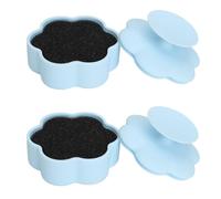 Esponja de limpieza para brochas de maquillaje, cepillo con patrón texturizado en forma de flor de silicona, almohadilla limpiadora para eliminación de color para artistas de