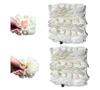 Esponja de lufa de baño 2 en 1 para viajes, lavado facial y baño, toalla de baño dos en uno, guante de baño, apto para ducha, exfoliante de ducha, mini esponja de lufa adecuada para adultos y niños (2